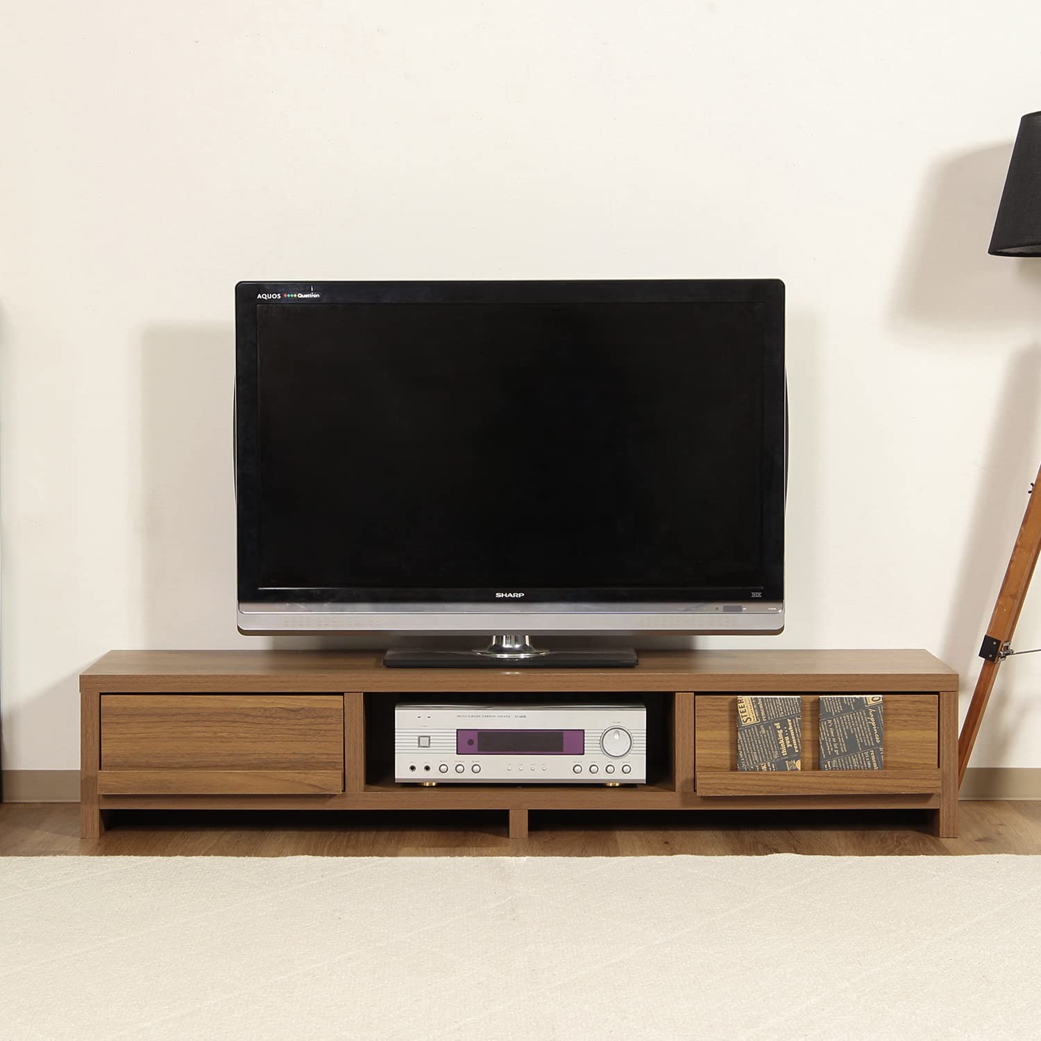 Amazon｜不二貿易 テレビ台 ローボード 49型 幅150cm ライトブラウン